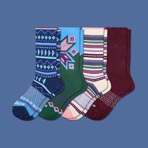Bombas Women's Winter Calf Sock 4-Pack Size Medium